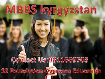 Admission to study MBBS in Kyrgyzstan