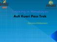 Trekking in Himalayas-Auli Kuari Pass Trek PowerPoint PPT Presentation