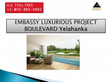Embassy Boulevard Yelahanka Bangalore