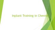 Best Inplant Training in Chennai