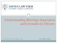 Understanding Marriage Separation and Grounds for Divorce
