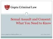 Sexual Assault and Consent: What You Need to Know