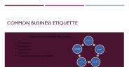 Common Business Etiquette