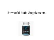 Powerful brain Supplements