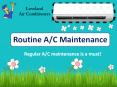Routine A/C Maintenance PowerPoint PPT Presentation