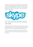 3 Ways to Start Skype Video Conference Call