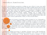 Office Space - Some Good tips