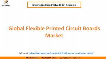 Global Flexible Printed Circuit Boards Market Share