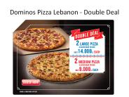 Dominos Pizza Lebanon Double Deal
