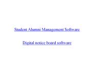 Student Alumni Management Software