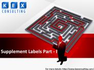 Supplement Labels Part - I