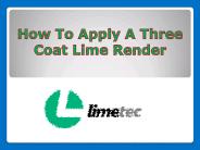 How to Apply a Three Coat Lime Render