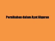 Pernikahan dalam Ayat Alquran