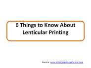 6 Things to Know About Lenticular Printing