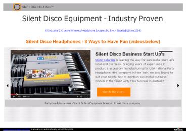 Best Silent Disco Wireless headphones Service