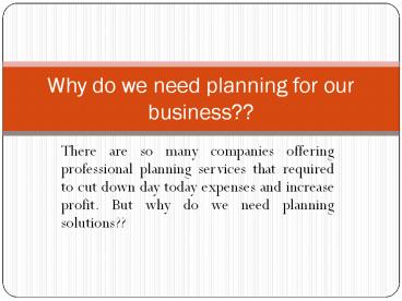 Sales and Operations Planning with benchmark analysis