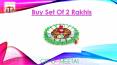Buy Online Sets of 2 Rakhis from GiftsbyMeeta