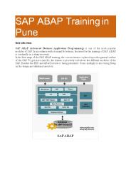SAP ABAP Training in Pune