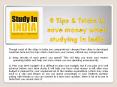 9 Tips & Tricks to save money when studying in India