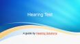 Hearing Test PowerPoint PPT Presentation
