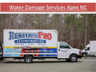 Water Damage Services Apex NC