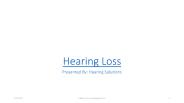 Hearing loss