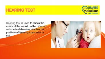 HEARING TEST