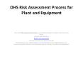 Plant Safety Assessment PowerPoint PPT Presentation
