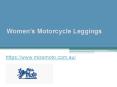 Women’s Motorcycle Leggings - www.missmoto.com.au PowerPoint PPT Presentation