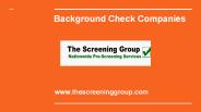 Background Check Services for Large & Small Business