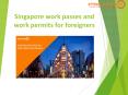 Singapore work passes and work permits for foreigners PowerPoint PPT Presentation