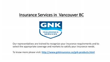 Commercial Insurance in Vancouver
