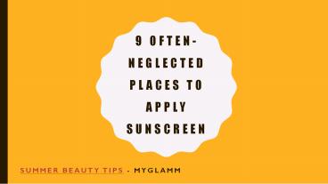 9 Effective Ways to Apply Sunscreen – MyGlamm Beauty Mantras