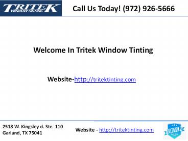 Top Dallas home window tinting