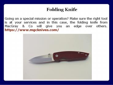 Folding Knife