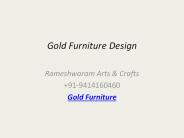 Gold Furniture Design
