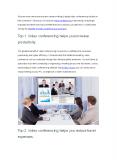 Top 10 Benefits of Video Conferencing in Business PowerPoint PPT Presentation
