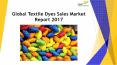 24 Market Reports: Global Textile Dyes Sales Market Report 2017 PowerPoint PPT Presentation