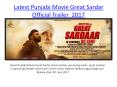 Latest Punjabi Movie Great Sardar Official Trailer  2017 PowerPoint PPT Presentation