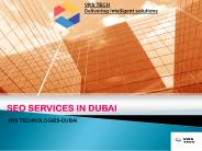 SEO services company in Dubai