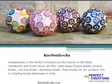 Give New Look Your Home with Knobsnhooks