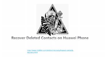 Recover Deleted Contacts on Huawei Phone