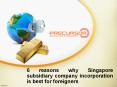 6 reasons why Singapore subsidiary company incorporation is best for foreigners PowerPoint PPT Presentation