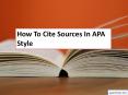 How to Cite Sources in APA Style PowerPoint PPT Presentation
