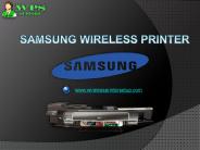 Samsung Wireless Printer Setup Support