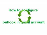 how to configure outlook in gmail