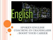Spoken English Coaching : Boost your Career