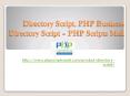Directory Script, PHP Business Directory Script PowerPoint PPT Presentation