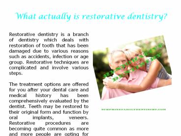 Restorative Dentistry Sun City West, AZ