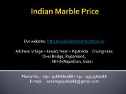 Indian Marble Price